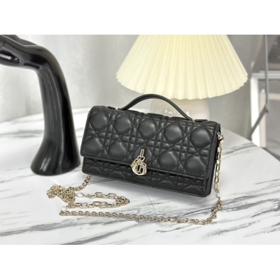 Replica Christian Dior Miss Dior Lady Dior Mini Bag Black