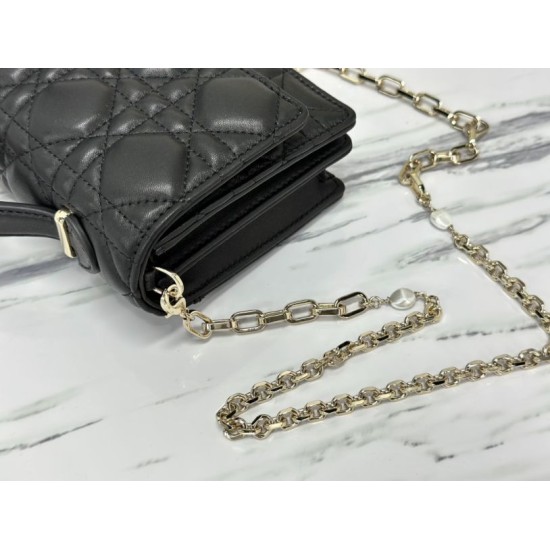 Replica Christian Dior Miss Dior Lady Dior Mini Bag Black