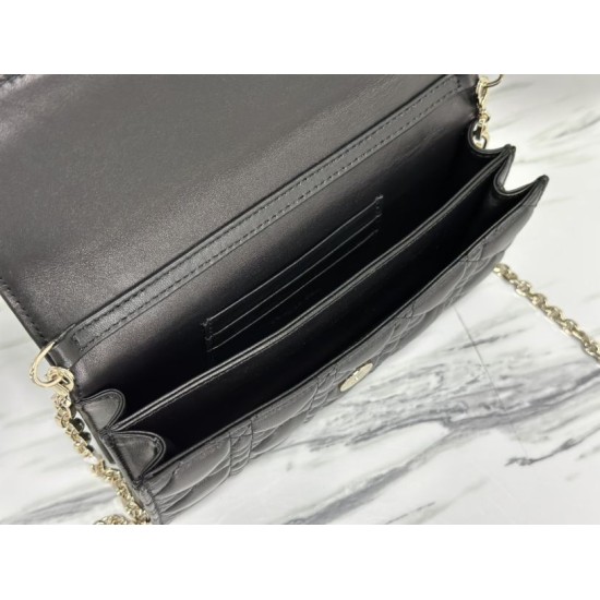 Replica Christian Dior Miss Dior Lady Dior Mini Bag Black