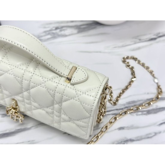 Replica Christian Dior Miss Dior Lady Dior Mini Bag White
