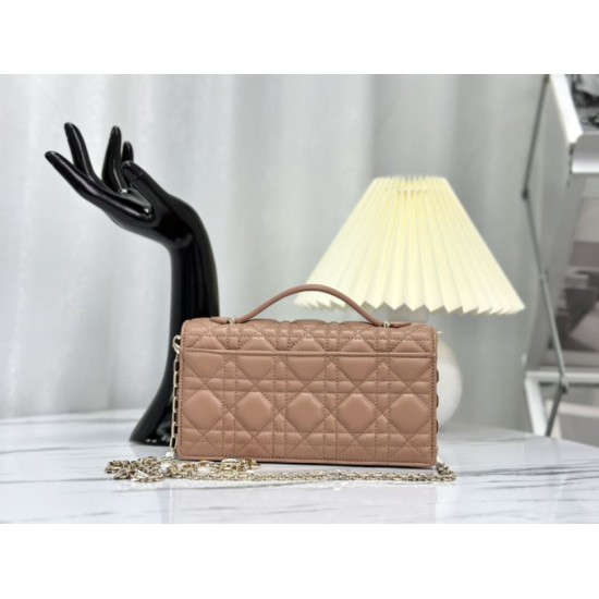 Replica Christian Dior Miss Dior Lady Dior Mini Bag Apricot