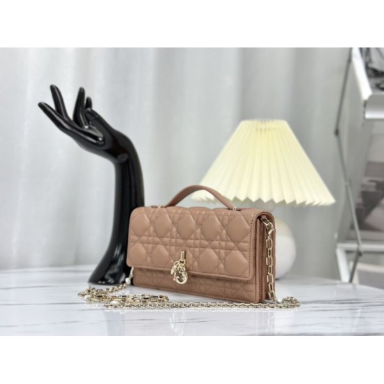 Replica Christian Dior Miss Dior Lady Dior Mini Bag Apricot