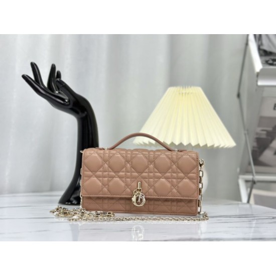 Replica Christian Dior Miss Dior Lady Dior Mini Bag Apricot