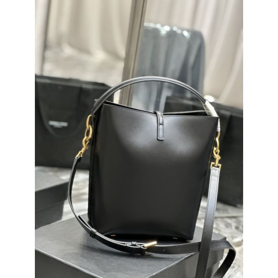 Replica YSL Saint Laurent Le 5 A 7 Bucket Bag Black