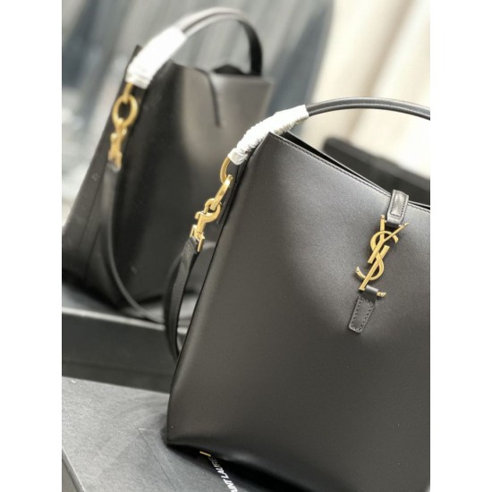 Replica YSL Saint Laurent Le 5 A 7 Bucket Bag Black