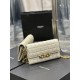 Fake YSL Saint Laurent Le Maillon Chain Wallet White Replica