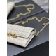 Fake YSL Saint Laurent Le Maillon Chain Wallet White Replica
