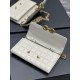 Fake YSL Saint Laurent Le Maillon Chain Wallet White Replica