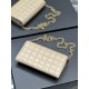 Replica YSL Saint Laurent Le Maillon Chain Wallet Apricot