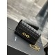 Replica YSL Saint Laurent Le Maillon Chain Wallet Black