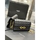 Replica YSL Saint Laurent Le Maillon Chain Wallet Black