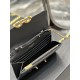 Replica YSL Saint Laurent Le Maillon Chain Wallet Black