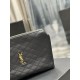 Replica YSL Saint Laurent Gaby Zipped Cosmetic Pouch 23CM Black Replica YSL Saint Laurent Gaby Zipped Cosmetic Pouch 23CM Black