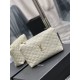 Fake YSL Saint Laurent Gaby Zipped Cosmetic Pouch 23CM White Replica Replica YSL Saint Laurent Gaby Zipped Cosmetic Pouch 23CM White