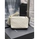 Fake YSL Saint Laurent Gaby Zipped Cosmetic Pouch 23CM White Replica Replica YSL Saint Laurent Gaby Zipped Cosmetic Pouch 23CM White