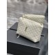 Fake YSL Saint Laurent Gaby Zipped Cosmetic Pouch 23CM White Replica Replica YSL Saint Laurent Gaby Zipped Cosmetic Pouch 23CM White