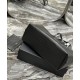 Fake YSL Saint Laurent Shopping Tote Bag Crocodile Print Leather Black Replica