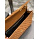 Fake YSL Saint Laurent Large Envelope Bag Mix Matelasse Caramel 31cm Replica