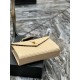 Fake YSL Saint Laurent Large Envelope Bag Mix Matelasse Apricot 31cm Replica
