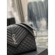 Fake YSL Saint Laurent Large Envelope Bag Mix Matelasse Black 31cm Replica