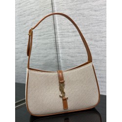 Fake YSL Saint Laurent Le 5 A 7 Hobo Bag Canvas Leather  Replica
