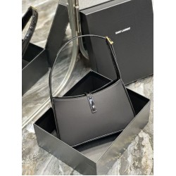 Fake YSL Saint Laurent Le 5 A 7 Cassander Hobo Bag 23cm Black Replica