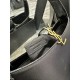 Fake YSL Saint Laurent Le 5 A 7 Cassander Hobo Bag 23cm Black Replica