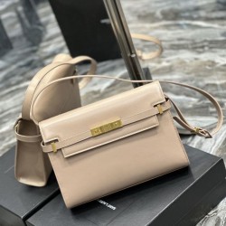 Replica YSL Saint Laurent Manhattan Shoulder Bag Apricot