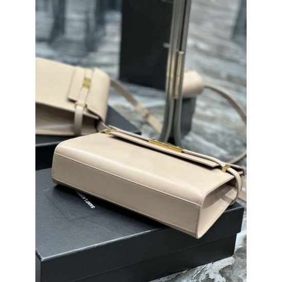 Replica YSL Saint Laurent Manhattan Shoulder Bag Apricot