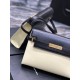 Fake YSL Saint Laurent Manhattan Shoulder Bag Black / Yellow Replica
