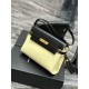 Fake YSL Saint Laurent Manhattan Shoulder Bag Black / Yellow Replica