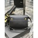 Fake YSL Saint Laurent Manhattan Shoulder Bag Black / Yellow Replica