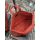 Replica YSL Saint Laurent Rive Gauche Embroidered Tote Bag Red