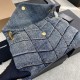 Best Replica YSL Saint Laurent Puffer Medium Shoulder Bag  Suede/Denim Knockoff