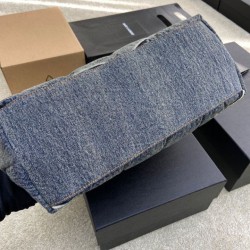 Best Replica YSL Saint Laurent Puffer Medium Shoulder Bag  Suede/Denim Knockoff