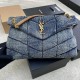 Best Replica YSL Saint Laurent Puffer Medium Shoulder Bag  Suede/Denim Knockoff