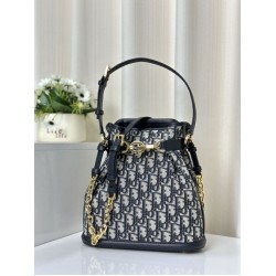 Fake Christian Dior Medium C'est Dior Bag Blue Dior Oblique Jacquard Replica