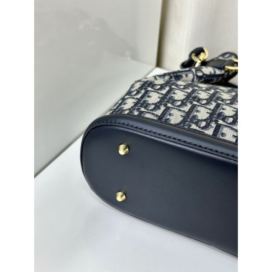 Fake Christian Dior Medium C'est Dior Bag Blue Dior Oblique Jacquard Replica