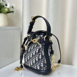 Replica Christian Dior Small C'est Dior Bag  Blue Dior Oblique Jacquard