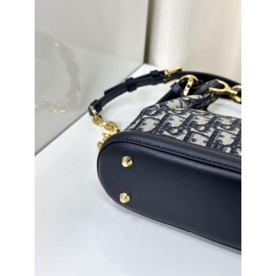 Replica Christian Dior Small C'est Dior Bag  Blue Dior Oblique Jacquard