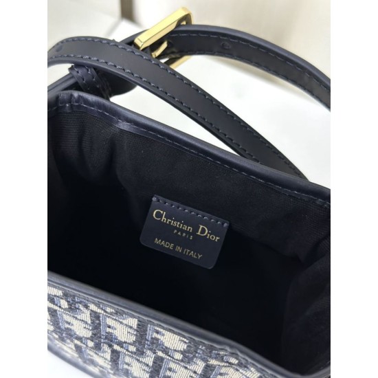 Replica Christian Dior Small C'est Dior Bag  Blue Dior Oblique Jacquard