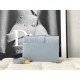 Replica Christian Dior 30 Montaigne Bag Latte Box Calfskin Light Blue