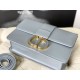 Replica Christian Dior 30 Montaigne Bag Latte Box Calfskin Light Blue