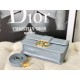 Replica Christian Dior 30 Montaigne Bag Latte Box Calfskin Light Blue