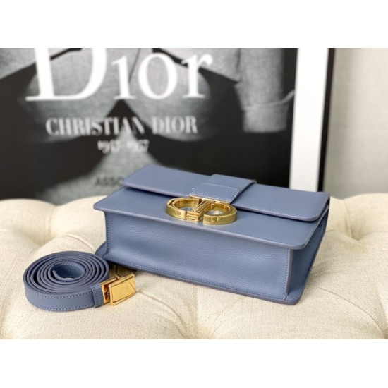 Fake Christian Dior 30 Montaigne Bag Latte Box Calfskin Blue Replica Replica Christian Dior 30 Montaigne Bag Latte Box Calfskin Blue