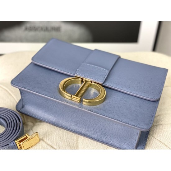 Fake Christian Dior 30 Montaigne Bag Latte Box Calfskin Blue Replica Replica Christian Dior 30 Montaigne Bag Latte Box Calfskin Blue