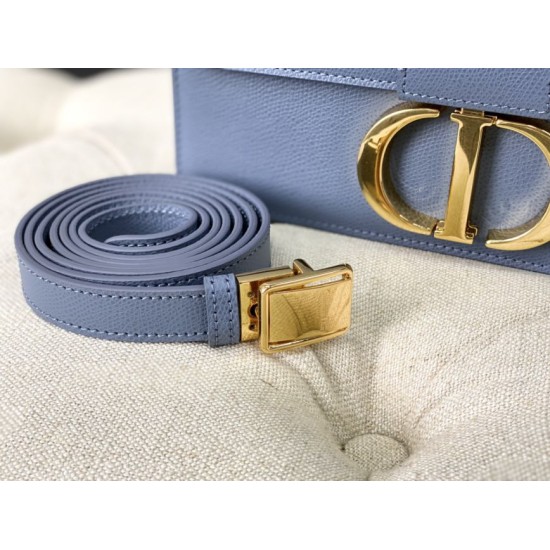 Fake Christian Dior 30 Montaigne Bag Latte Box Calfskin Blue Replica Replica Christian Dior 30 Montaigne Bag Latte Box Calfskin Blue