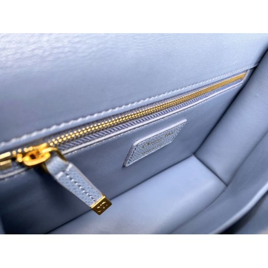 Fake Christian Dior 30 Montaigne Bag Latte Box Calfskin Blue Replica Replica Christian Dior 30 Montaigne Bag Latte Box Calfskin Blue