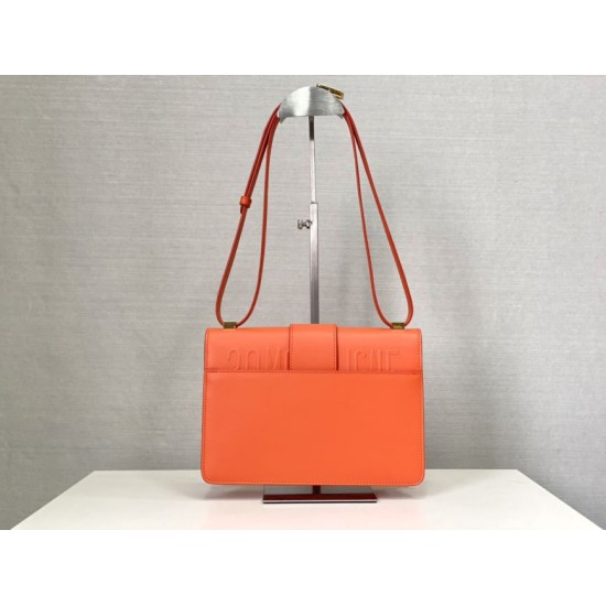 Replica Christian Dior 30 Montaigne Bag Latte Box Calfskin Orange