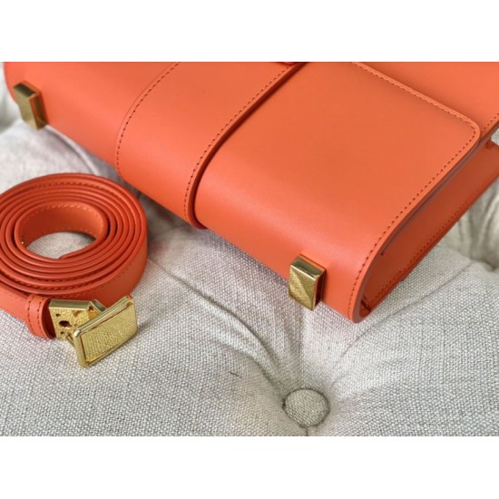 Replica Christian Dior 30 Montaigne Bag Latte Box Calfskin Orange